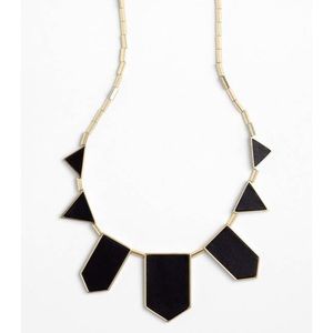 House of Harlow 1960 Leather Station Necklace